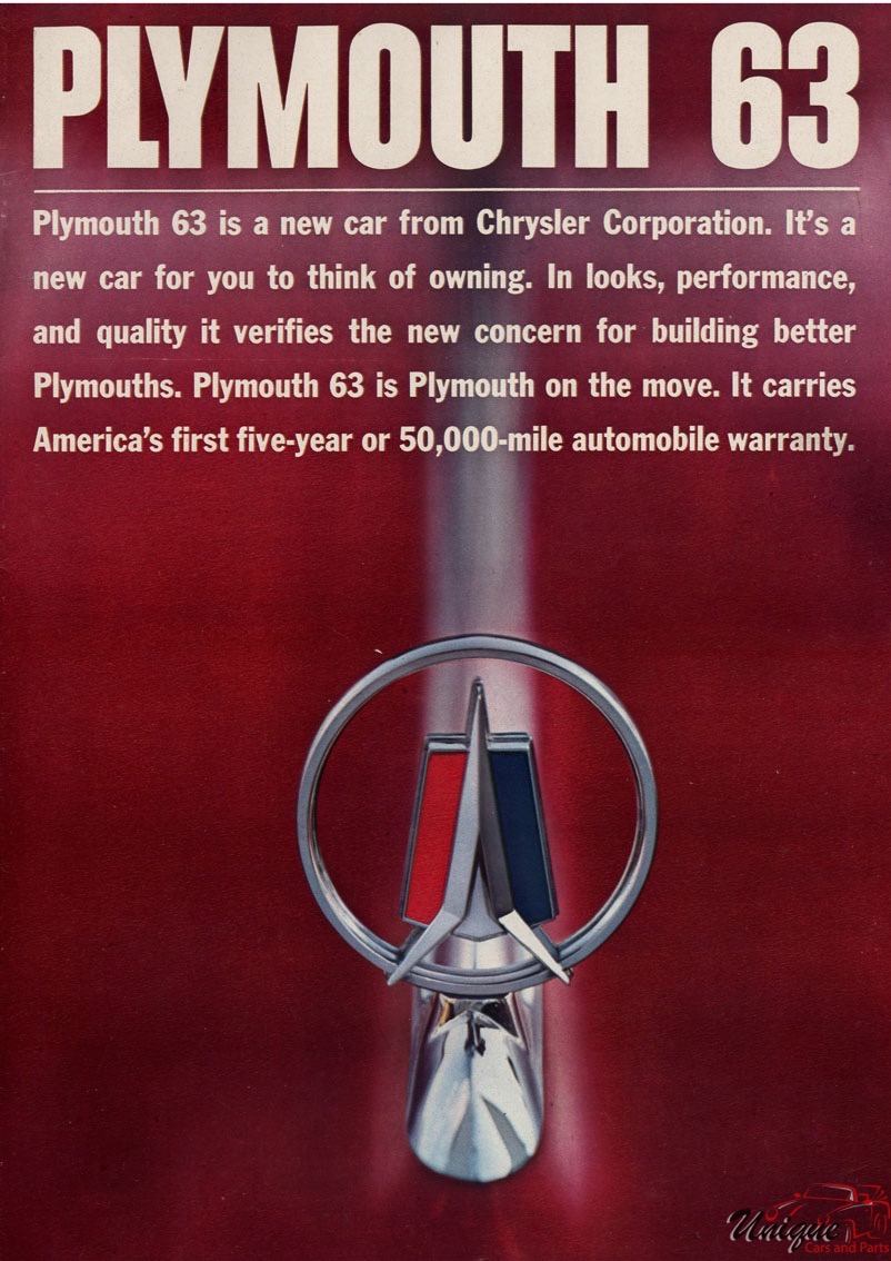 1963 Plymouth Brochure